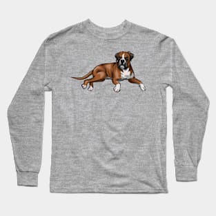 Cute Boxer Dog Long Sleeve T-Shirt